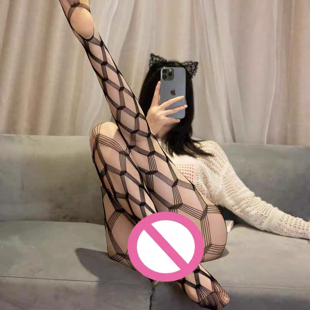 Fashion Sexy Large Fishnet Tights Women Hosiery Black Hollow Out Fishnet Stockings One Size